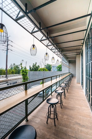 Blick von der Unterkunft