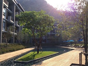 Blick von der Unterkunft