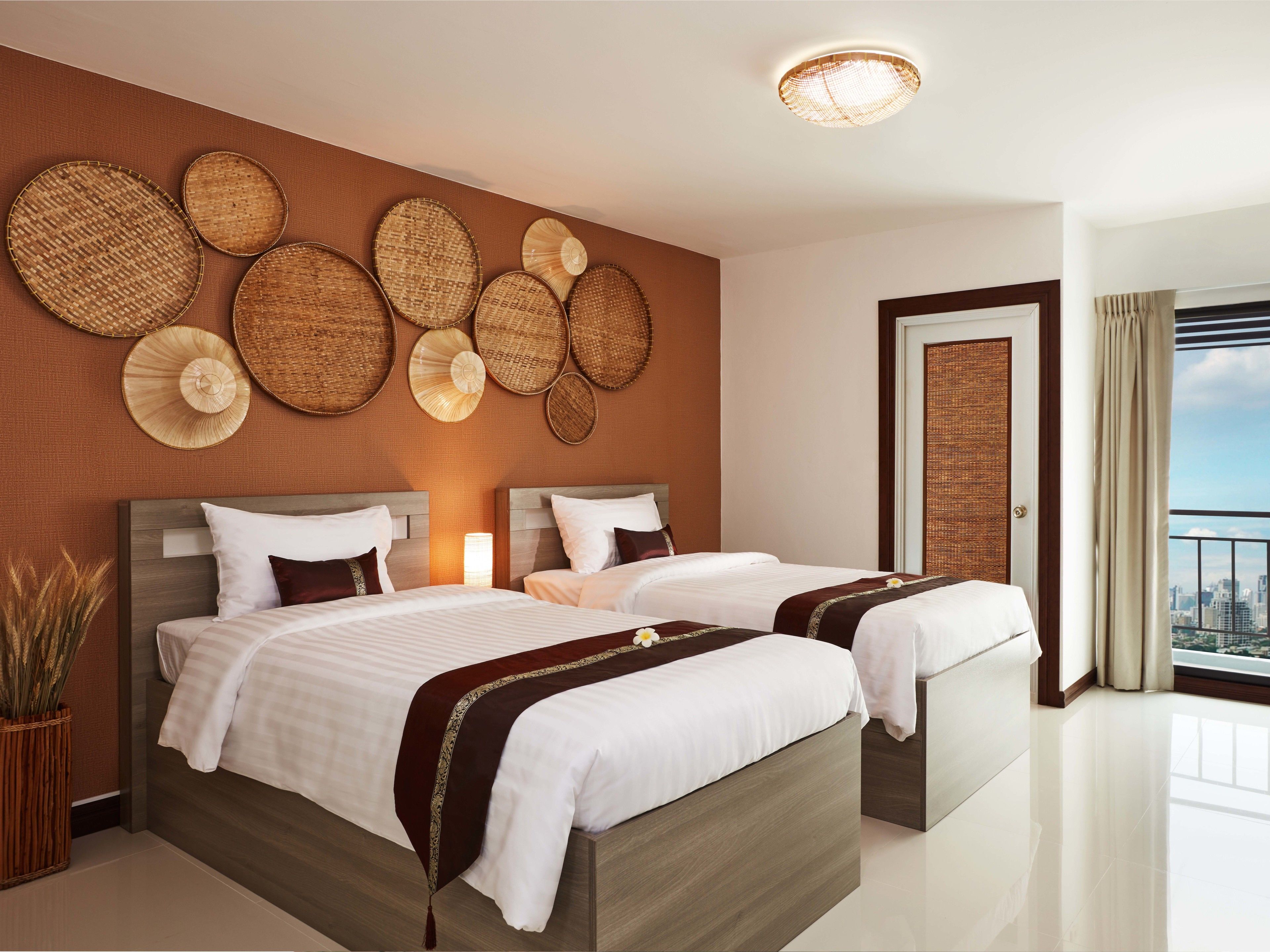 deluxe room, 2 single beds | in-room safe, soundproofing, rollaway beds, free wifi