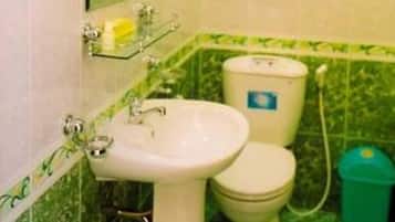 Free toiletries, slippers, towels