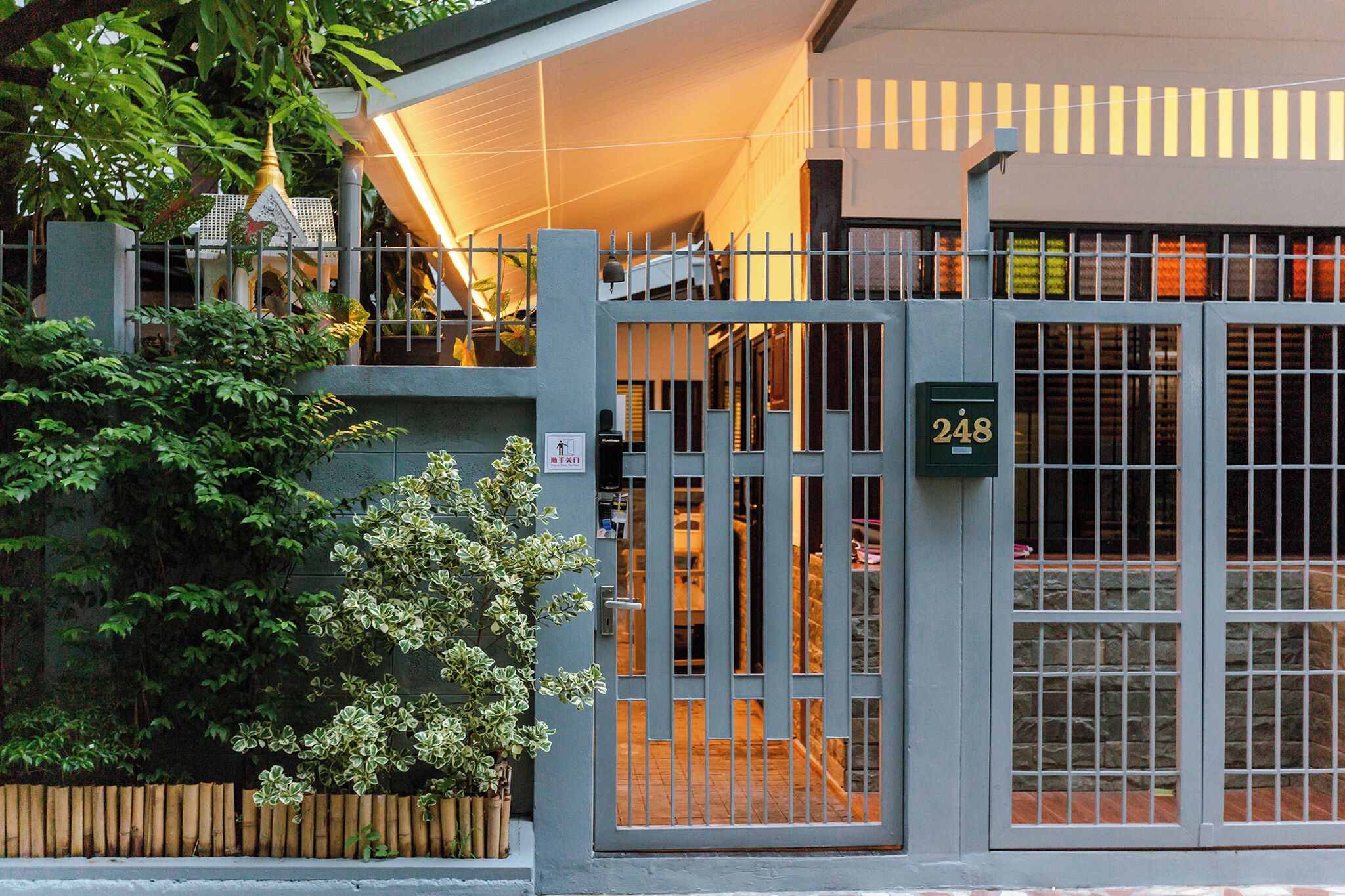 Front of property – evening/night