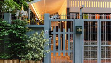 Front of property – evening/night