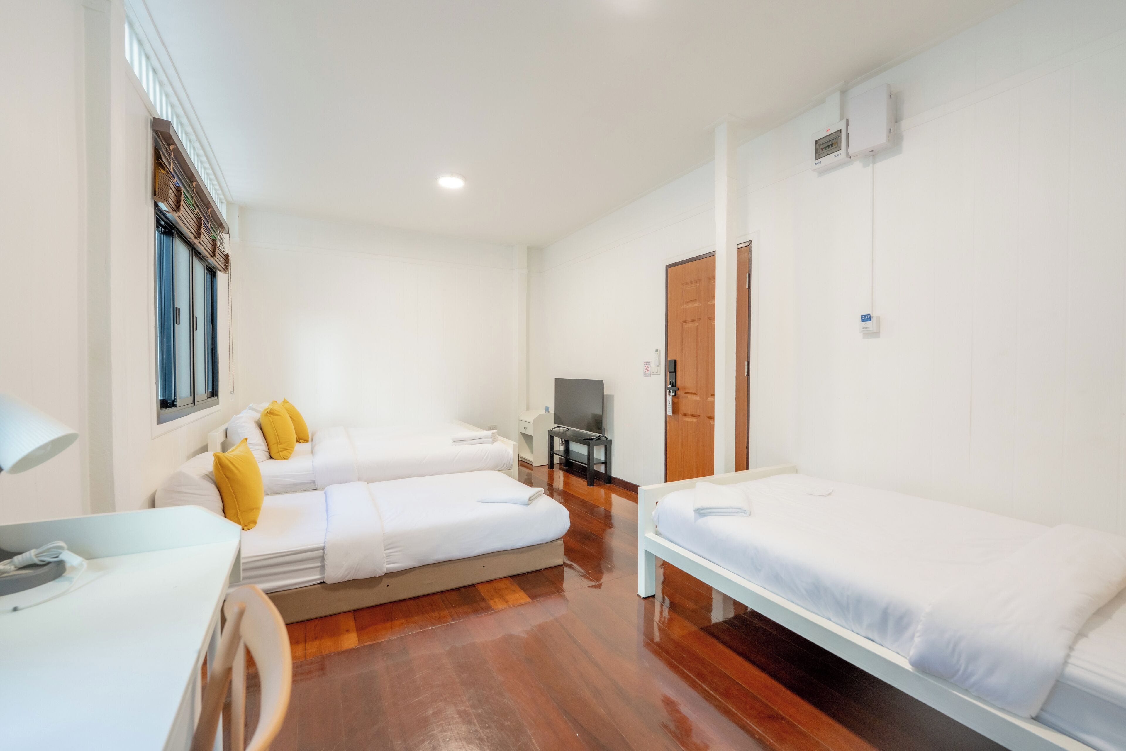 Superior Quadruple Room, Non Smoking, Private Bathroom | Pillowtop beds, free WiFi, bed sheets