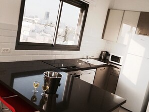 Luxury Apartment, 2 Bedrooms | Private kitchen | Fridge, microwave, oven, stovetop - Luxury Apartment in Tel Aviv (Tel Aviv)