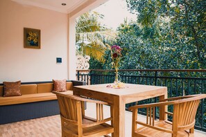 Villa, 2 Bedrooms, Private Pool, River View | Terrace/patio - Omah Lembu Villa (Abiansemal)