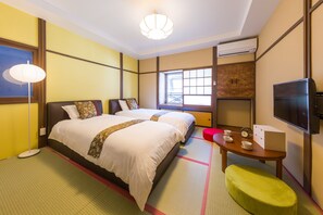 Standard Twin Room A3 | In-room safe, desk, free WiFi, bed sheets - Hanaingen (Kusatsu)