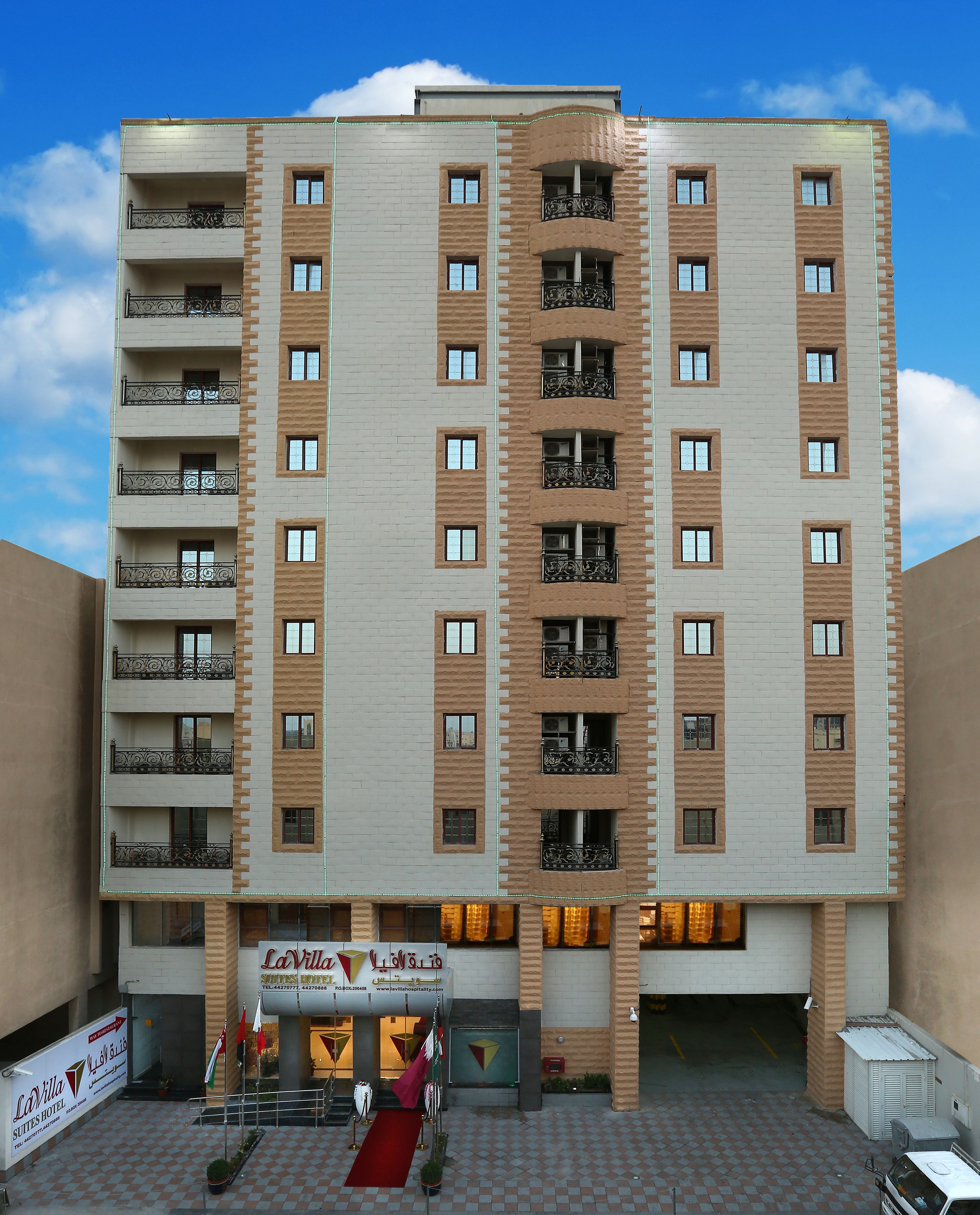 Front of property - evening/night