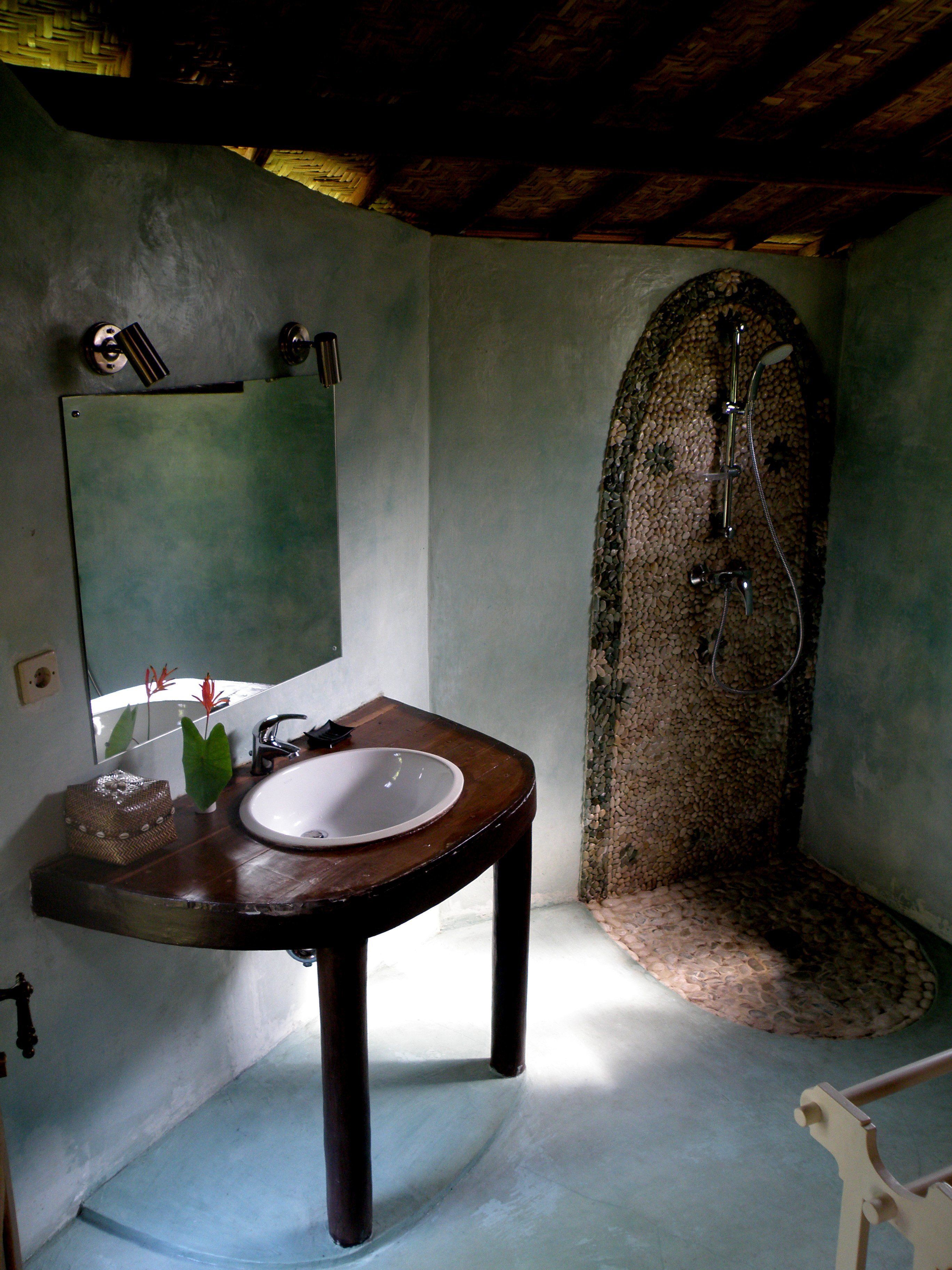 bungalow ( double or twin bungalow) | bathroom | shower, free toiletries, hair dryer, towels