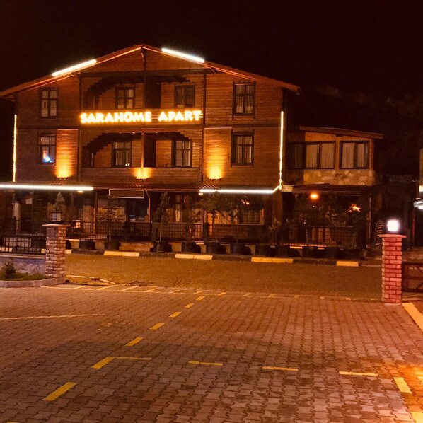 Front of property – evening/night