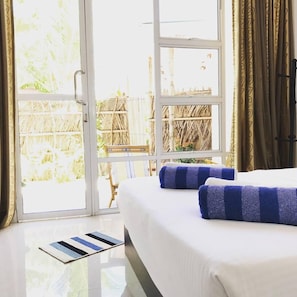 Superior Room, 1 Queen Bed, Patio, Garden View | 1 bedroom, minibar, in-room safe, iron/ironing board - Palm Garden (Thoddoo)