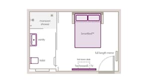 Floor plan - YOTELAir Paris CDG - Transit Hotel (Le Mesnil-Amelot)