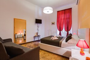 Junior Suite, Terrace | Premium bedding, minibar, desk, free cribs/infant beds - Allegra's House (Rome)