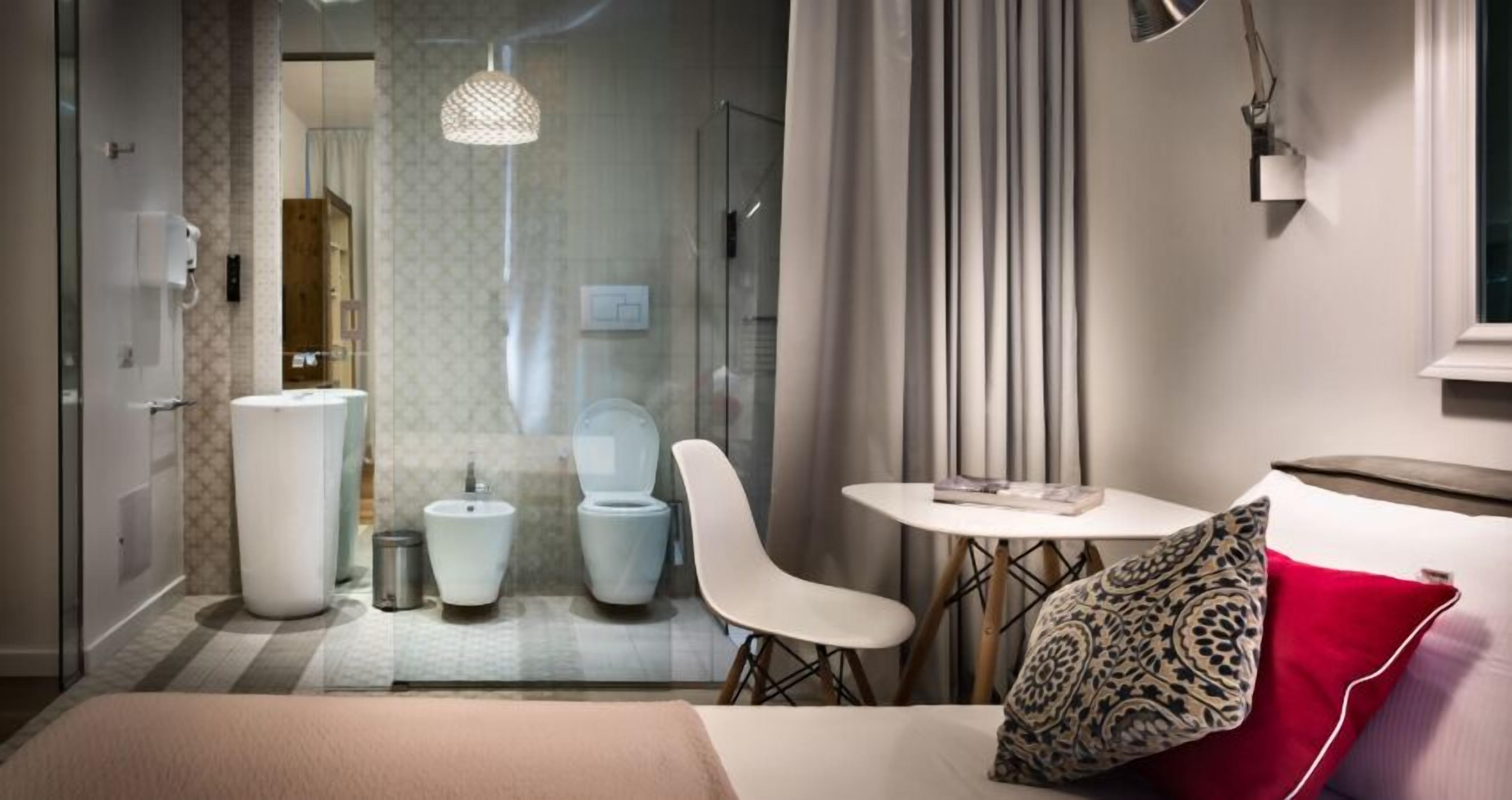 comfort double room | down duvets, desk, laptop workspace, soundproofing