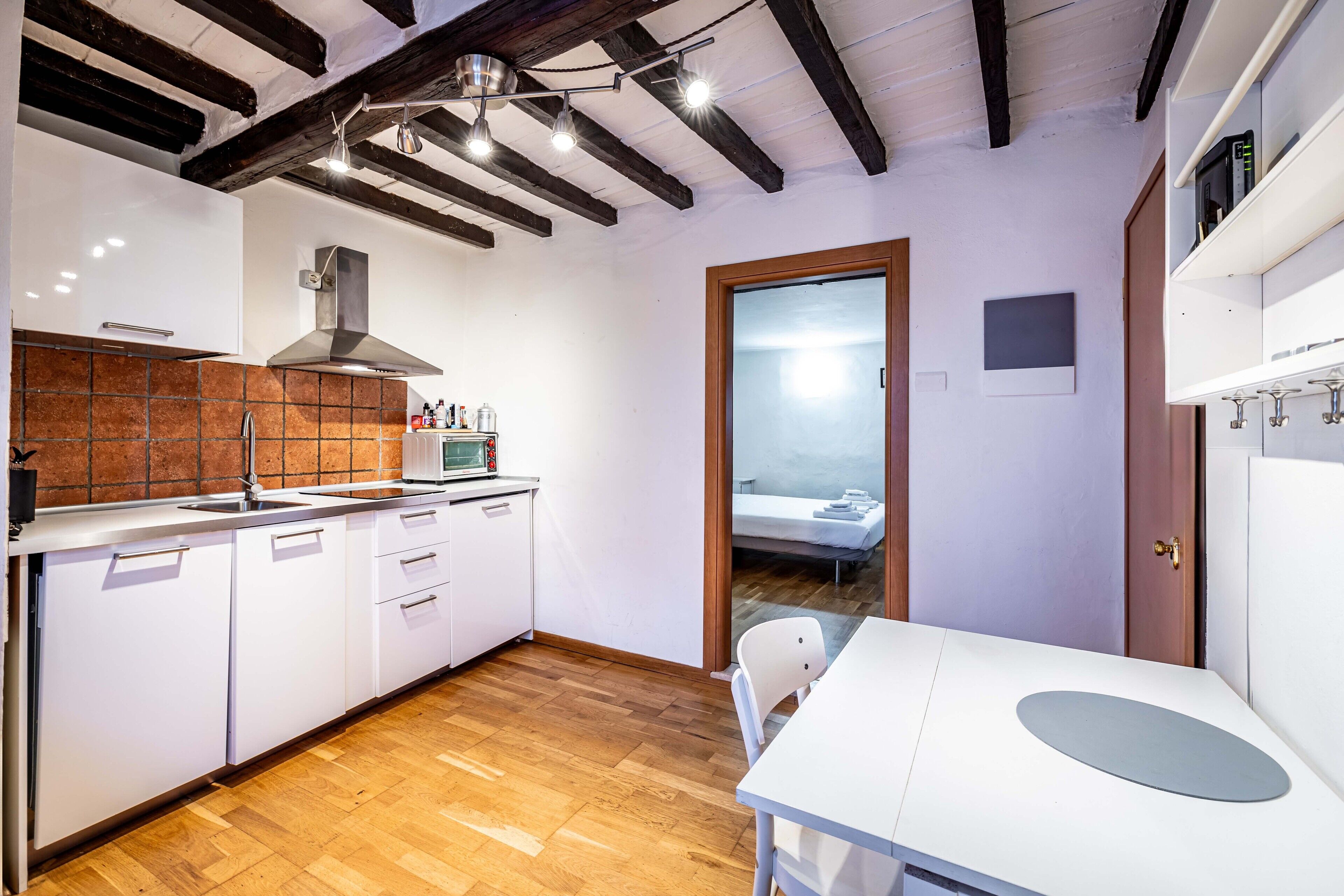 Apartment, 1 Bedroom (Via dell'Orto 8) | Private kitchen | Fridge, microwave, stovetop, dishwasher