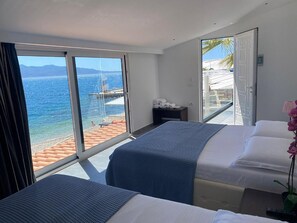 Triple Room, Sea View | View from room - Hotel Nertili (Sarandë)