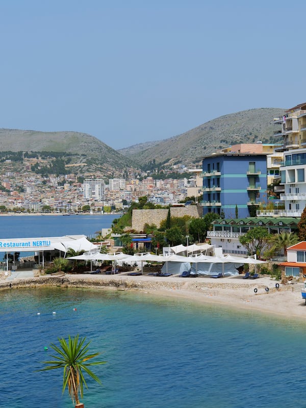 Private beach