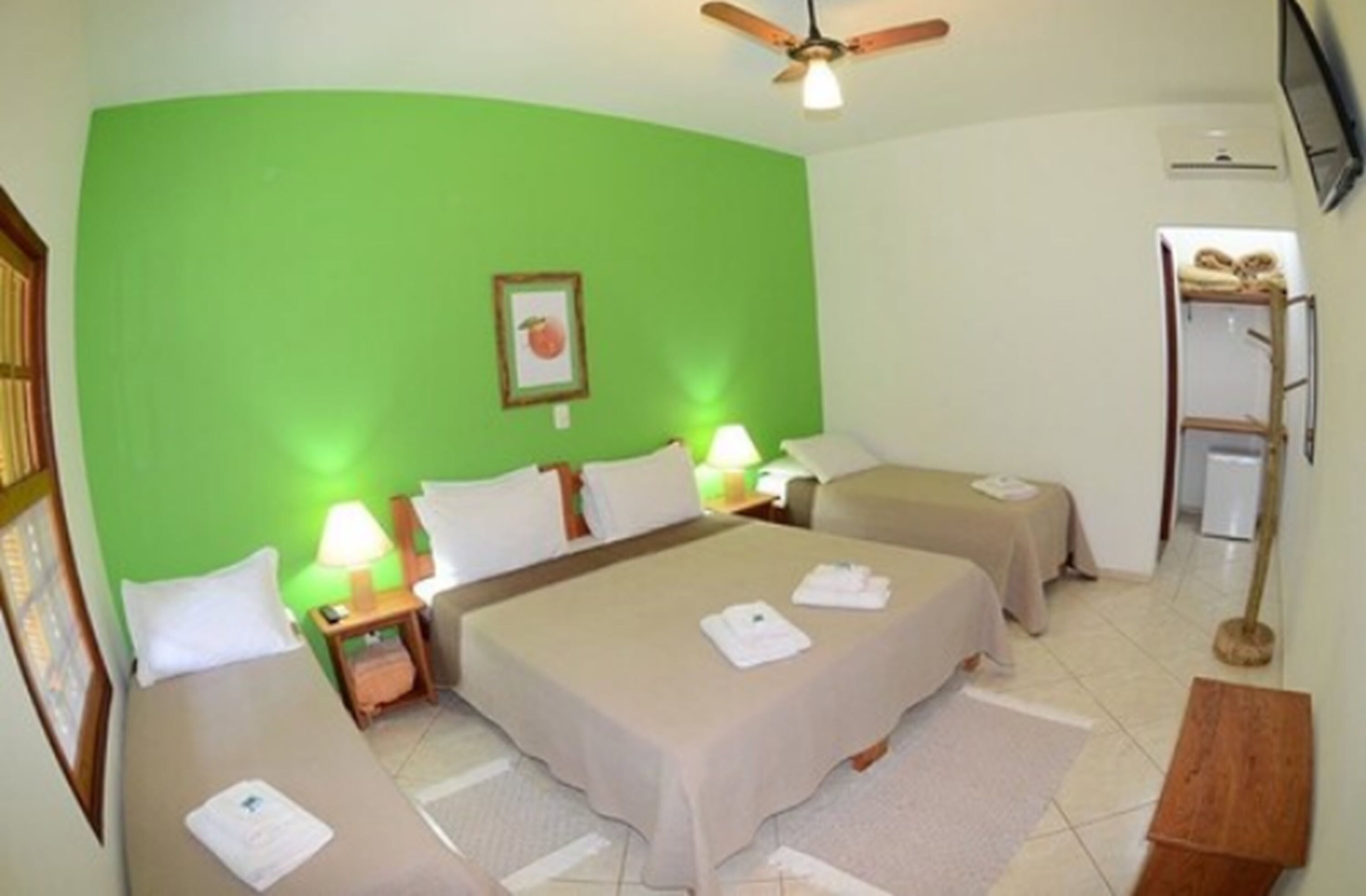 Quarto casal | 1 quarto, roupas de cama premium, frigobar