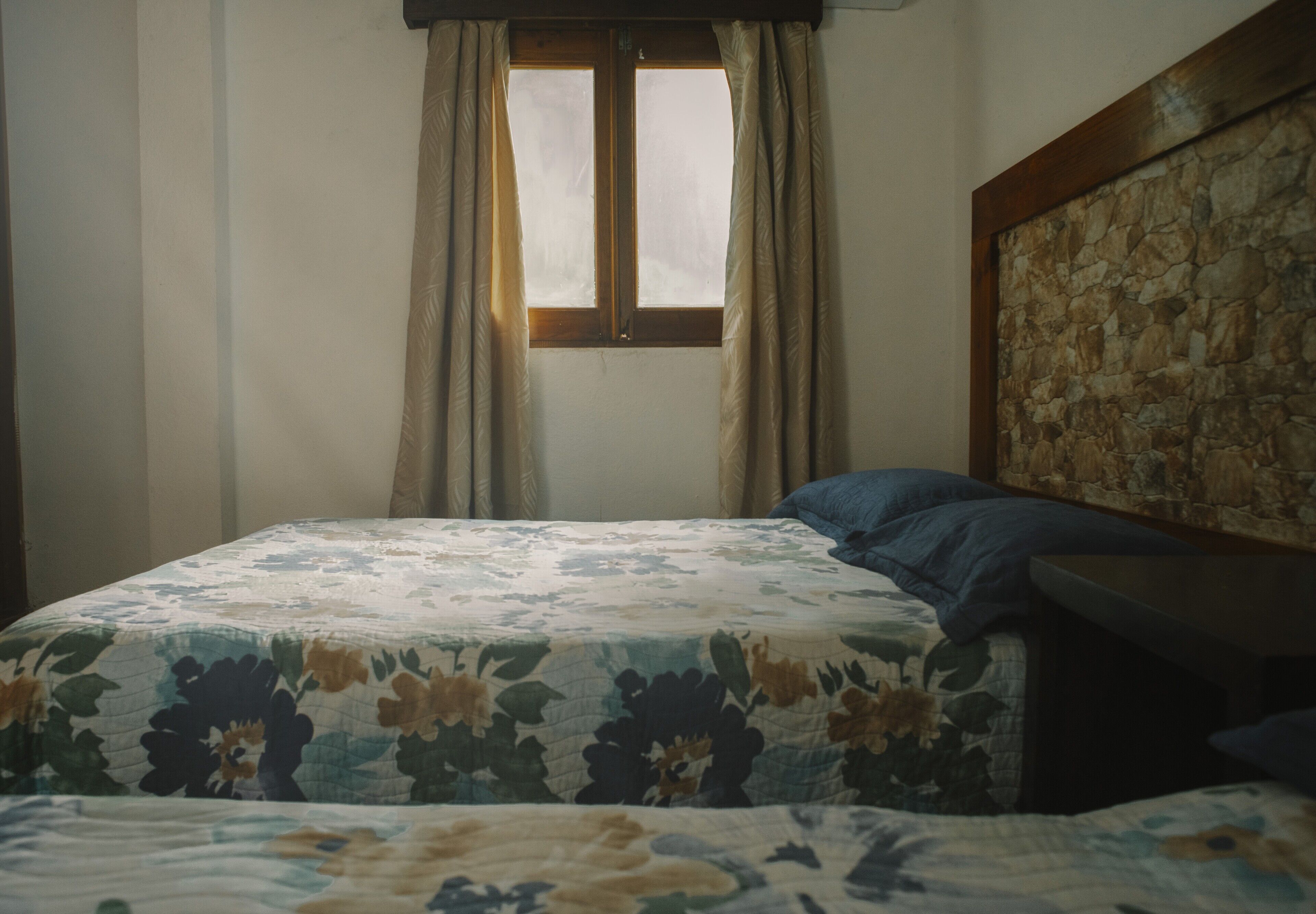 traditional room, 2 double beds | laptop workspace, iron/ironing board, free wifi, bed sheets