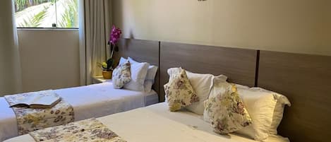 Superior Triple Room | Blackout drapes, iron/ironing board, free WiFi, bed sheets