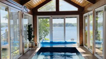 Indoor pool, a heated pool