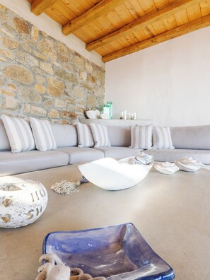 Interior - Super Paradise Villa, Sea view, Private Pool, Free Daily Maid Service. (Mykonos)