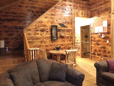 Ride From Cabin to Trail — Snow Is Here! Chalet style cabin Woodsy SNOW setting!