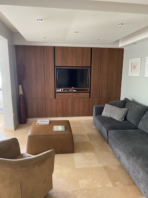 TV connectée, lecteur de DVD, livres