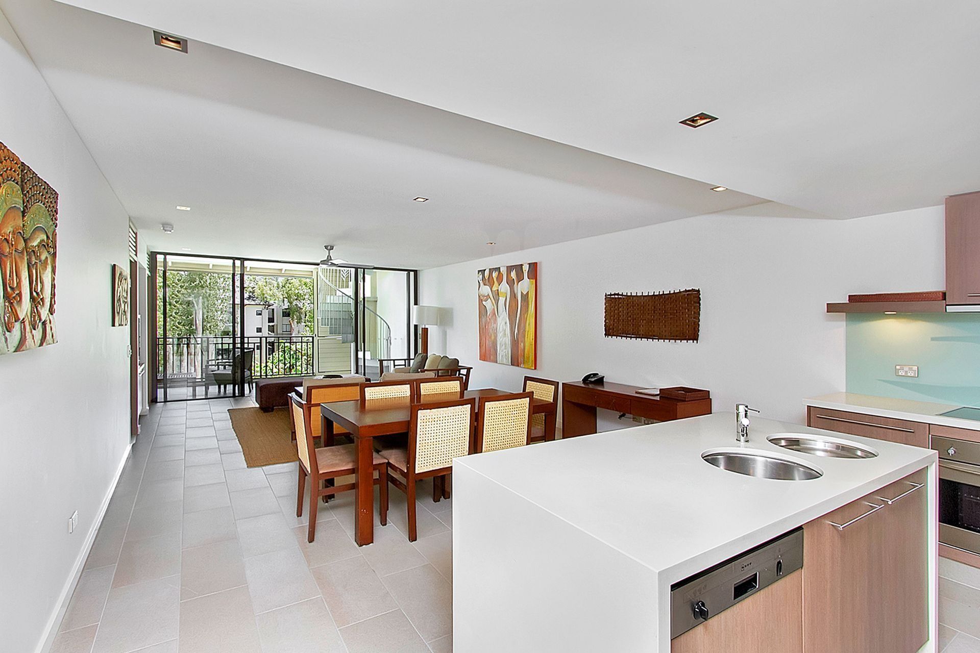 32-inch flat-screen TV with cable channels, TV, DVD player