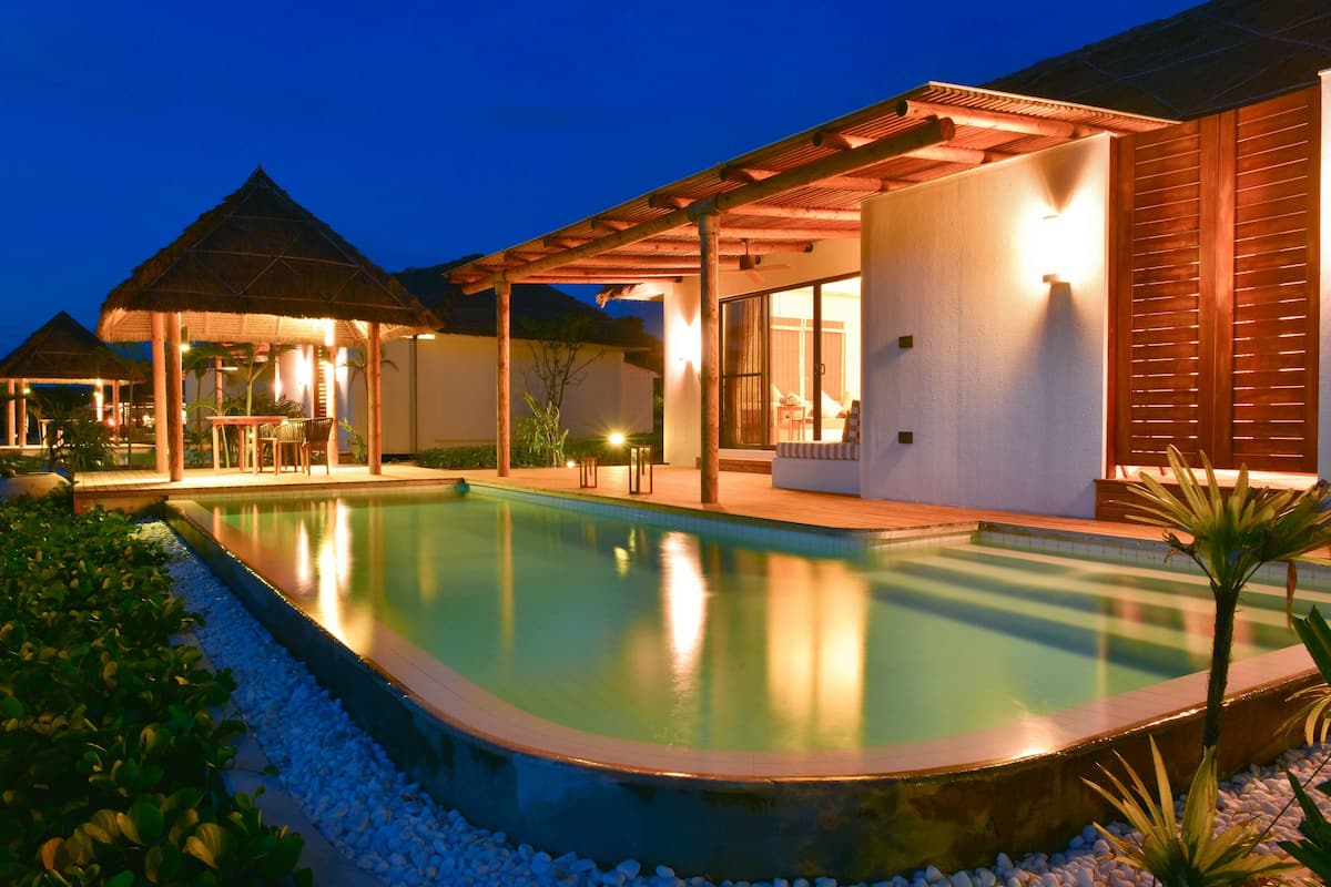 Oceanview Pool Villa | 1 bedroom, minibar, in-room safe, individually decorated