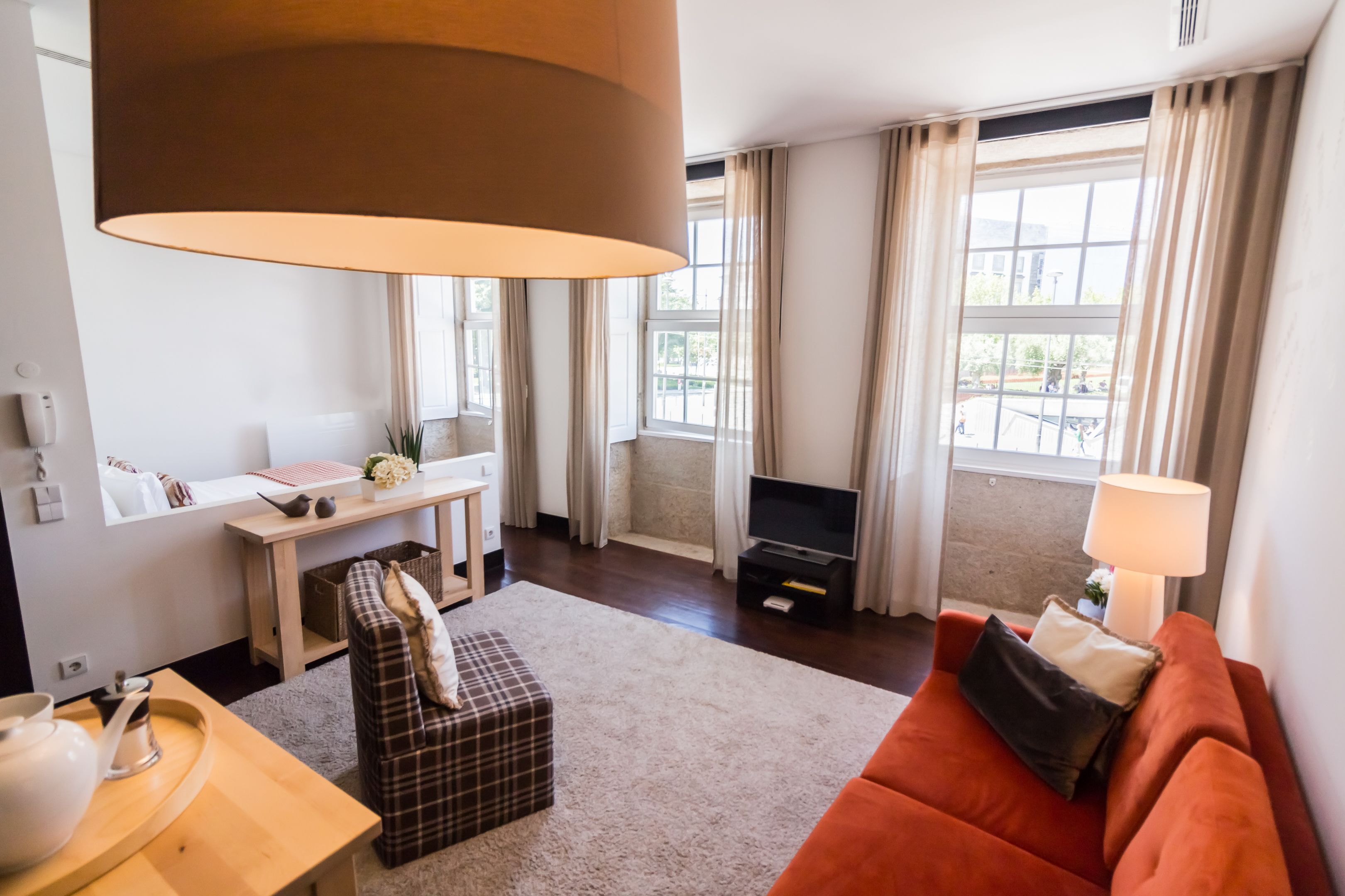 standard studio (torre 1) | living area | flat-screen tv