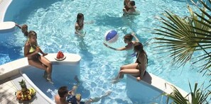 Seasonal outdoor pool, pool loungers - Hotel Acquamarina (Bellaria-Igea Marina)