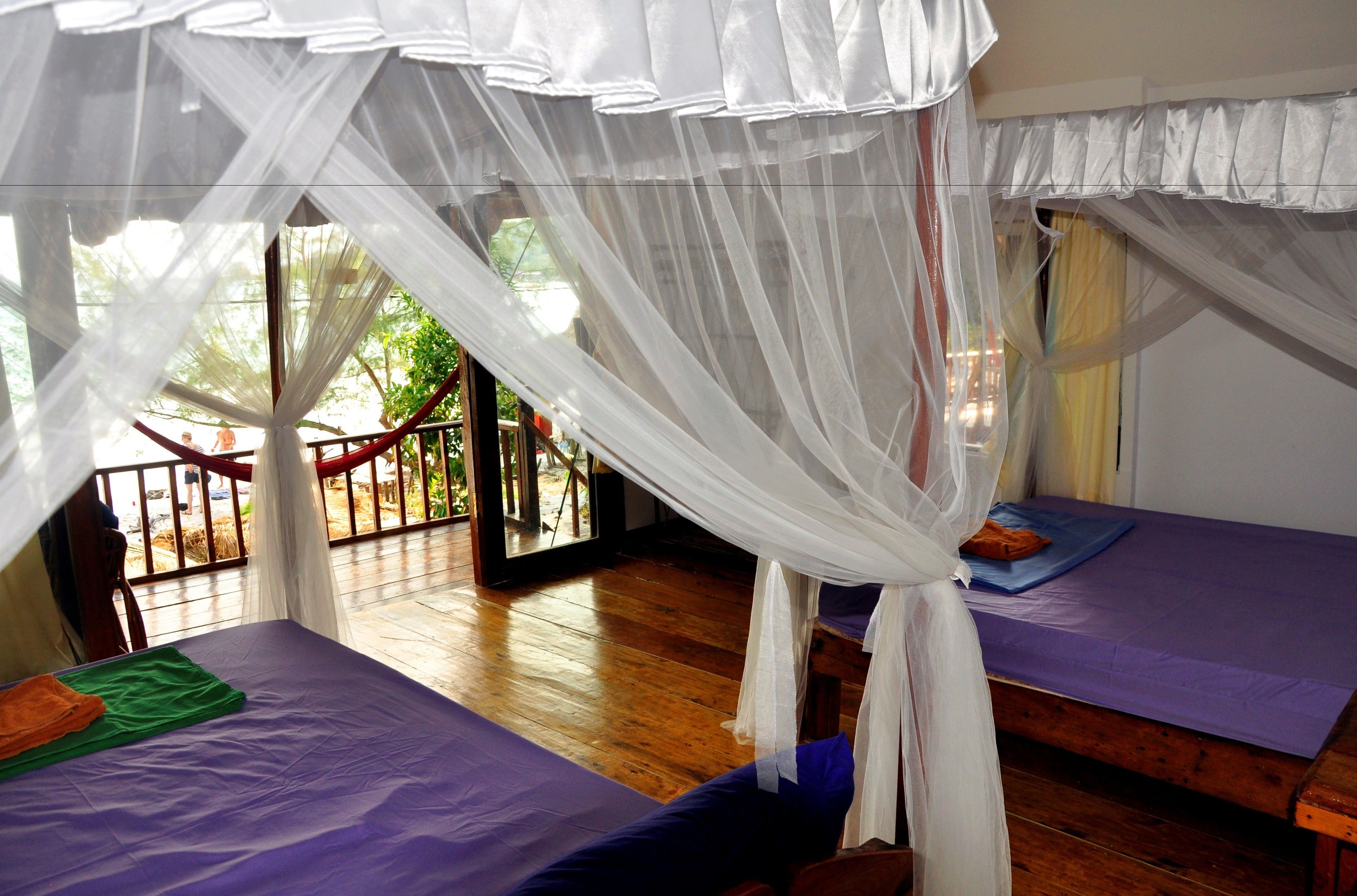 ac beach front bungalow | in-room safe, desk, free wifi, bed sheets