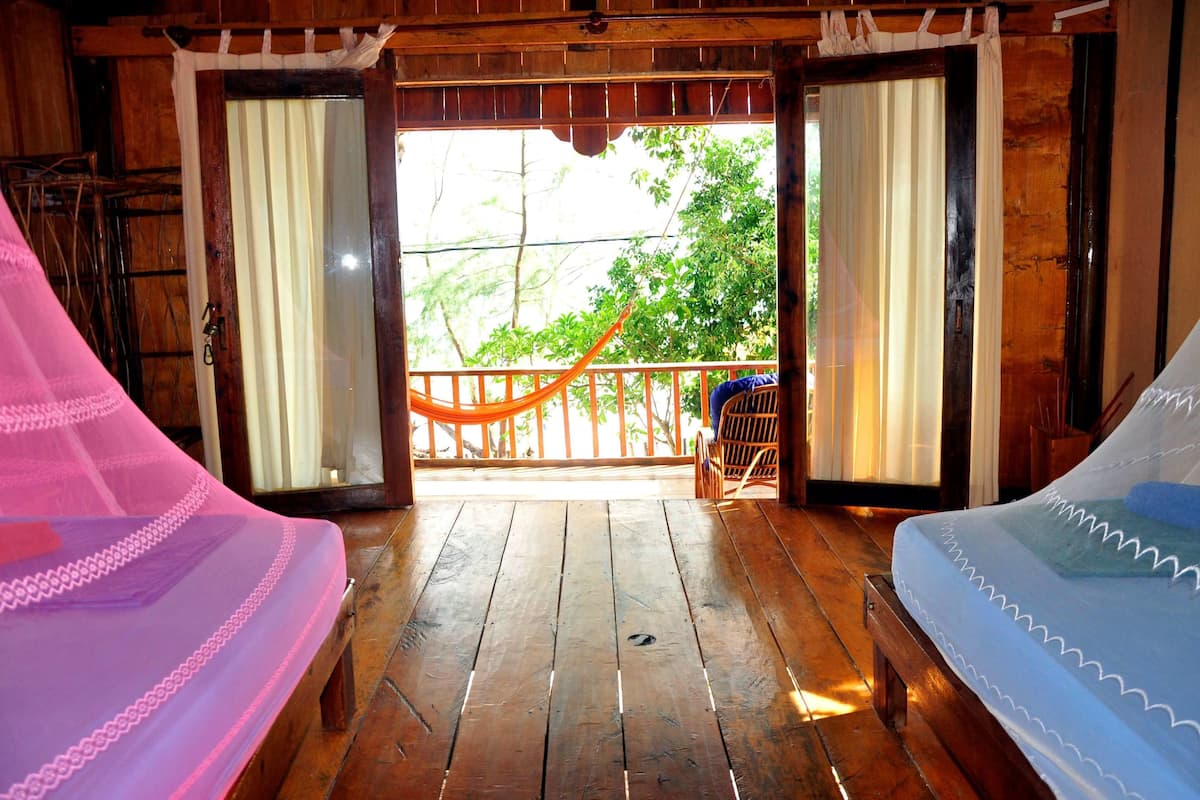 beachfront bungalow with fan | beach/ocean view