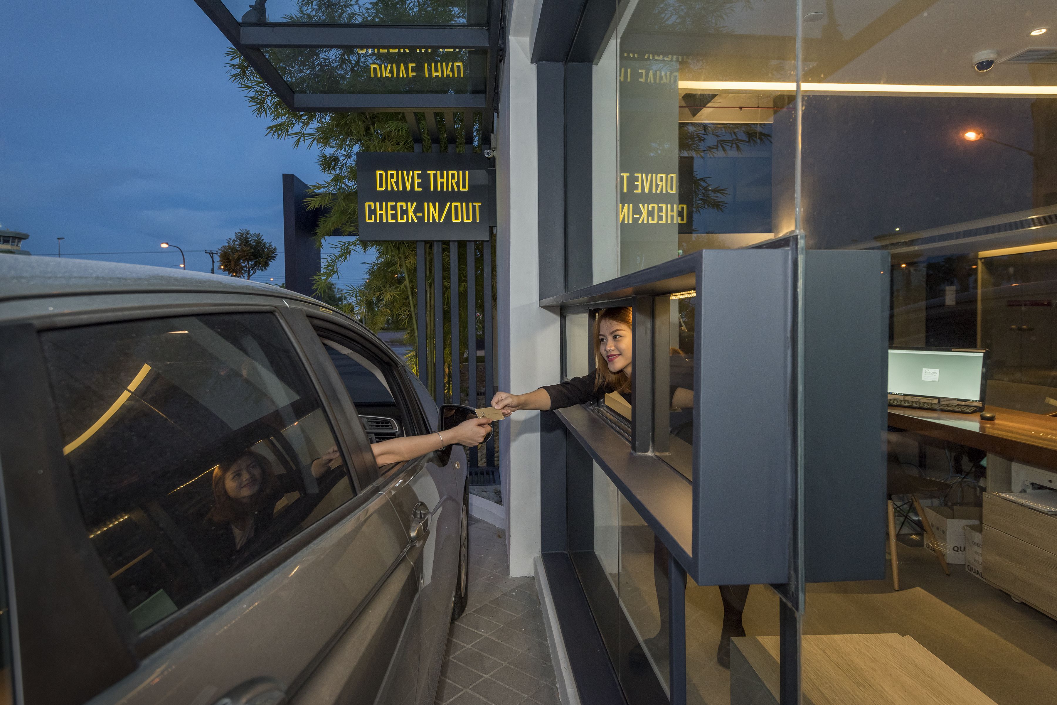 check-in/check-out kiosk