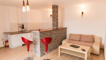 City Apartment, 2 Bedrooms, Balcony | Living area | 38-inch flat-screen TV with cable channels, TV