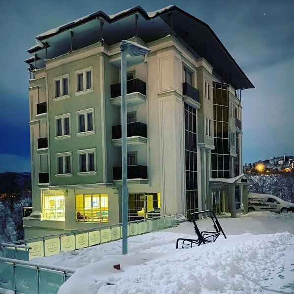 Façade de l’hébergement