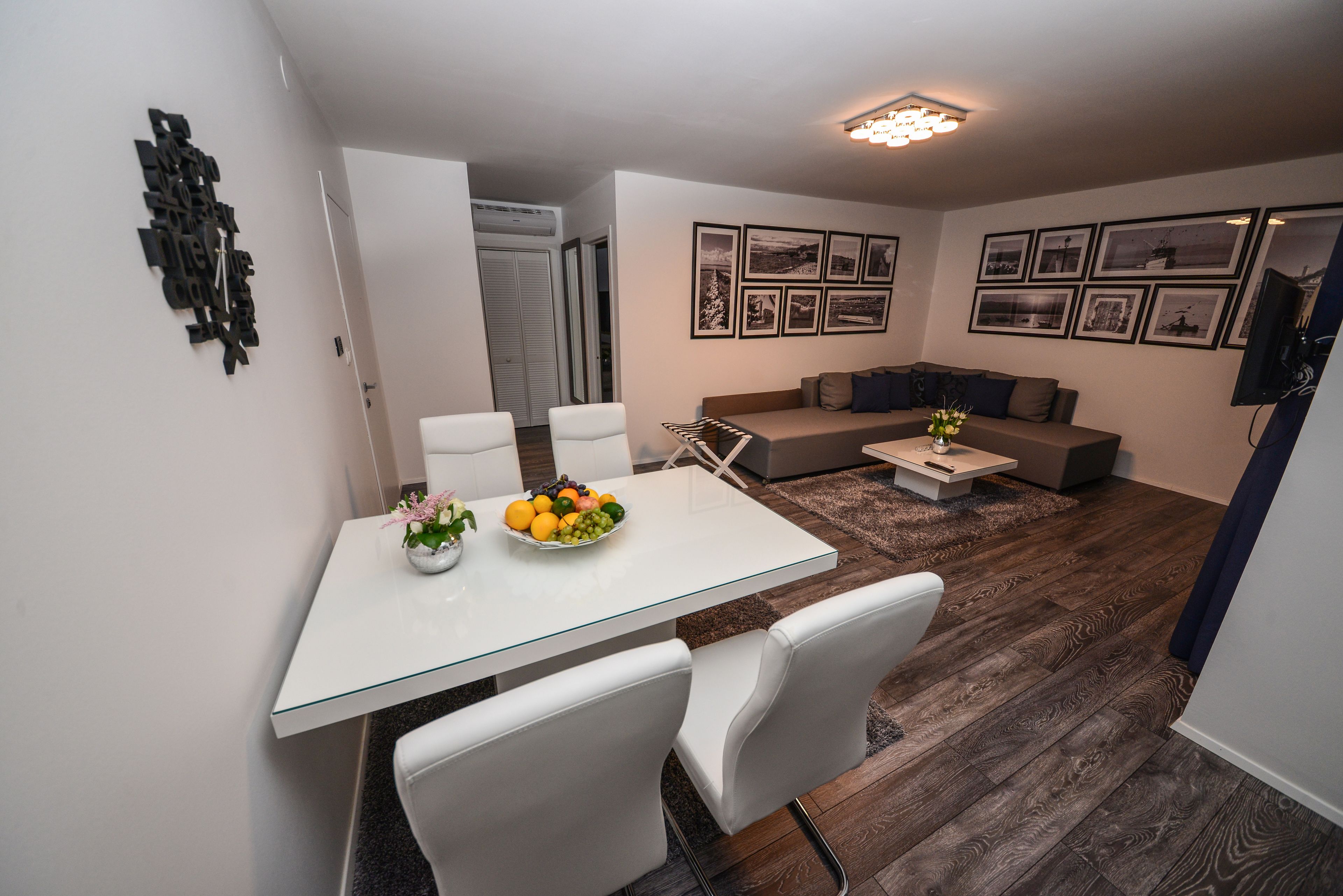 Deluxe Apartment, 1 Bedroom, Balcony, Sea View | Living area | LCD TV
