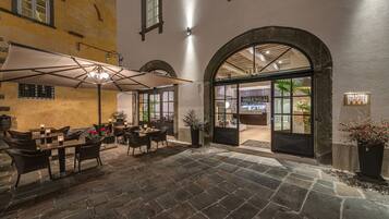 Front of property – evening/night