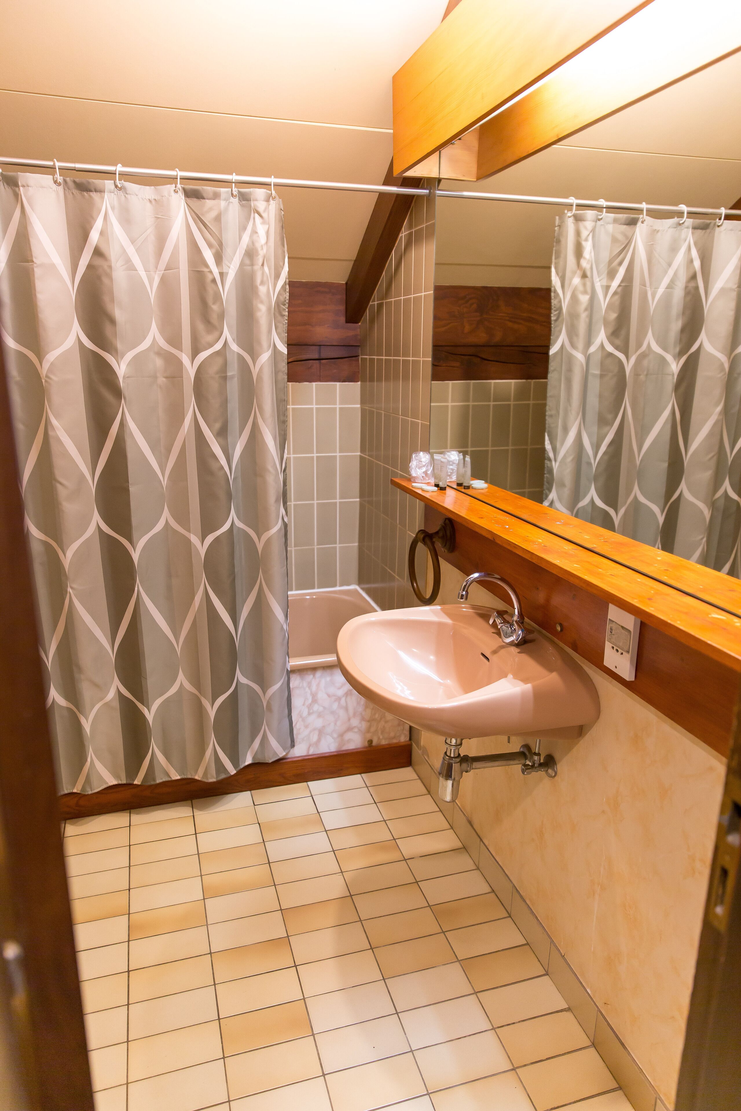 twin room | bathroom | bathtub, free toiletries, hair dryer, towels