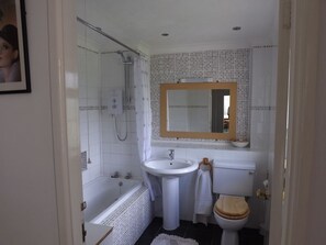 Free toiletries, hair dryer, towels