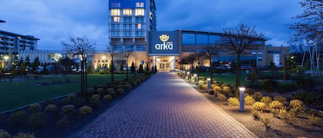 Front of property – evening/night