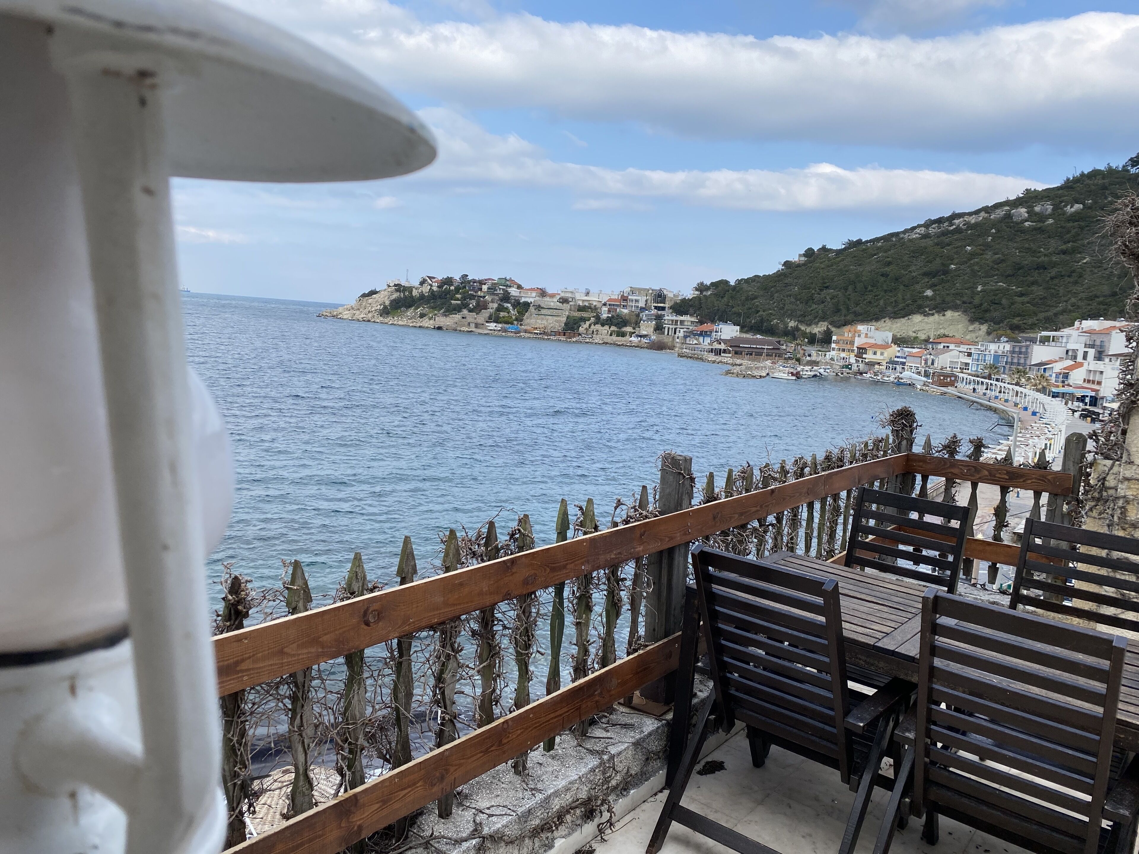 Premier Twin Room, Terrace, Sea View | Laptop workspace, bed sheets