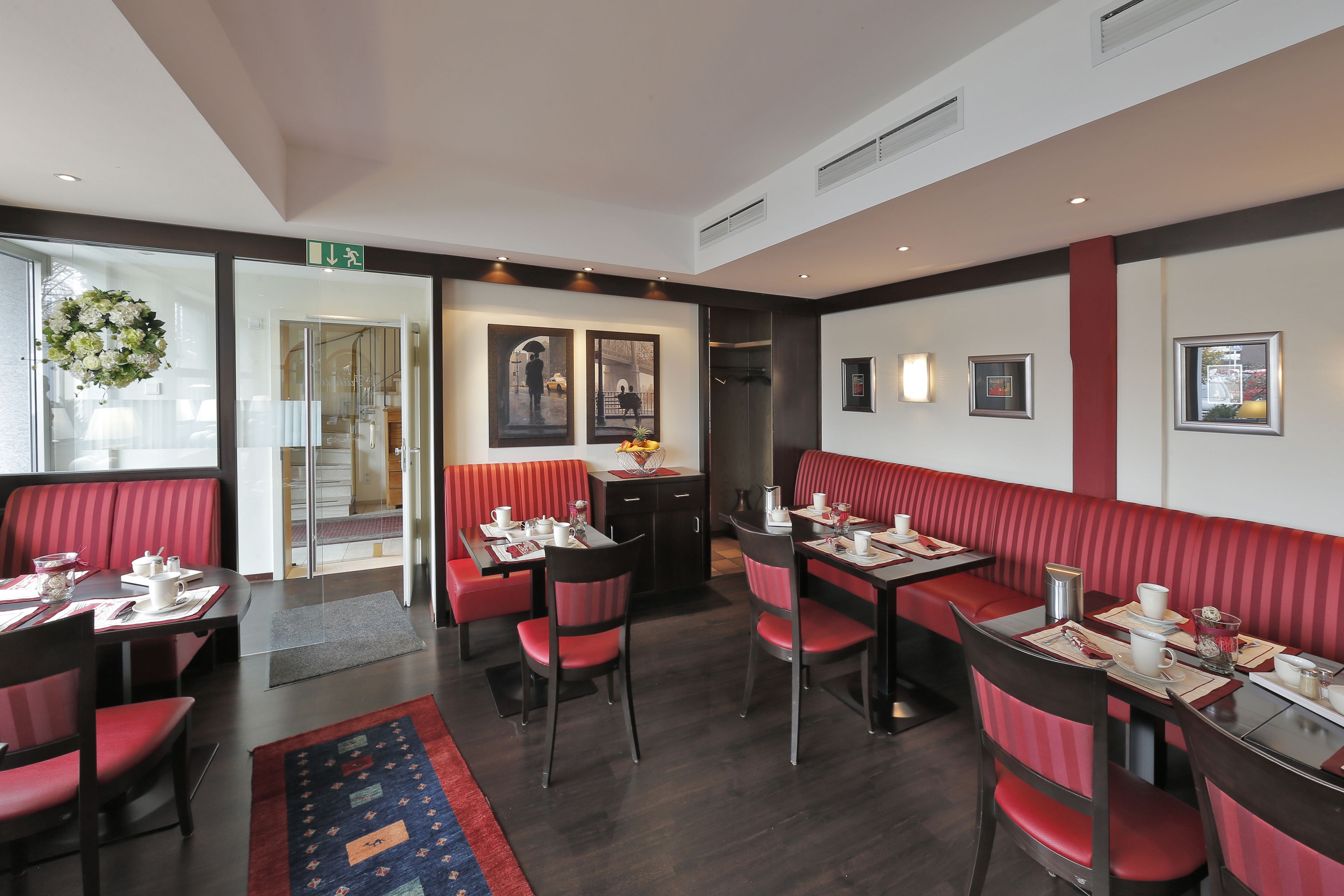 daily buffet breakfast (eur 8 per person)