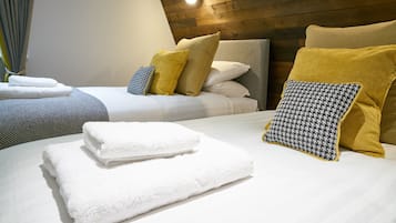 Premium bedding, individually decorated, individually furnished