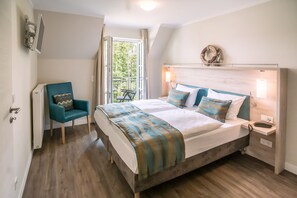 Căn hộ tiện nghi đơn giản, 1 phòng ngủ, ban công | Bộ đồ giường kháng dị ứng, minibar, két bảo mật tại phòng, bàn 