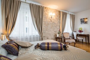 Double or Twin Room (103) | Hochwertige Bettwaren, Daunenbettdecken, Pillowtop-Betten, Minibar