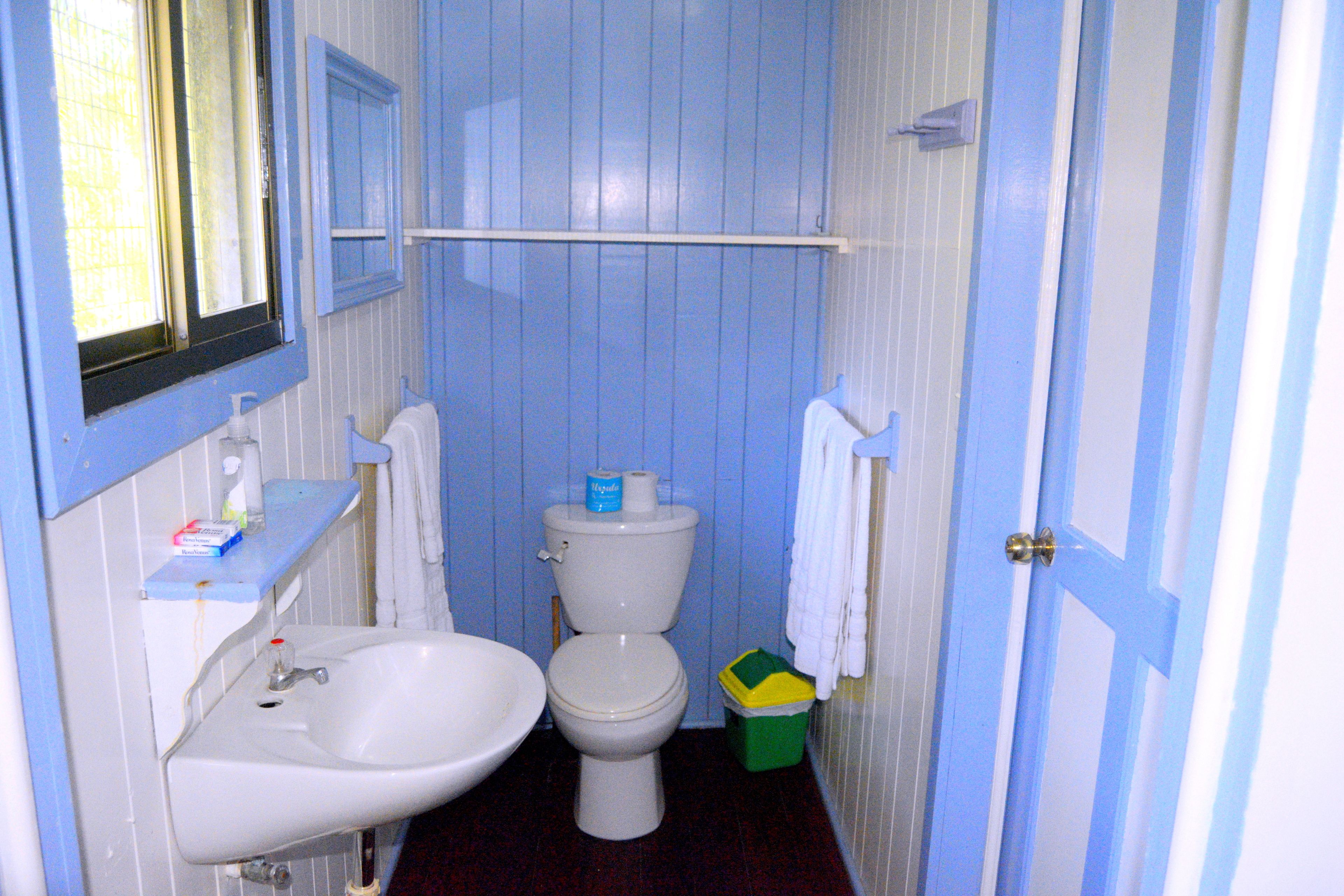 A bathroom with a sink, toilet, and a mirror.