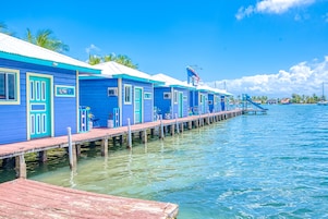 Manatee Bungalow Over Water | Terrace/patio