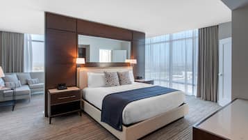 In-room safe, desk, laptop workspace, iron/ironing board