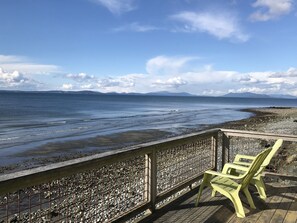 På stranden og strandhåndklær